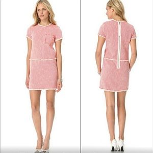 Rebecca Taylor Neon Tweed Shift Dress Size 10